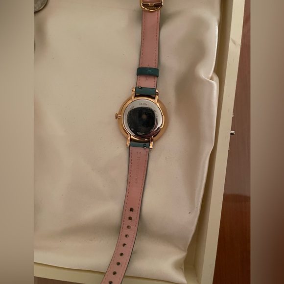 Fossil Watch with teal leather band - Picture 2 of 2